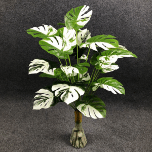Planta artificial monsterra blanca