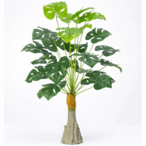Planta artificial monsterra grande con base